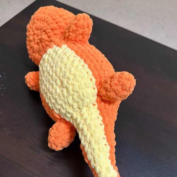 Charmander, hand crocheted, 16" long - Picture 4 of 5